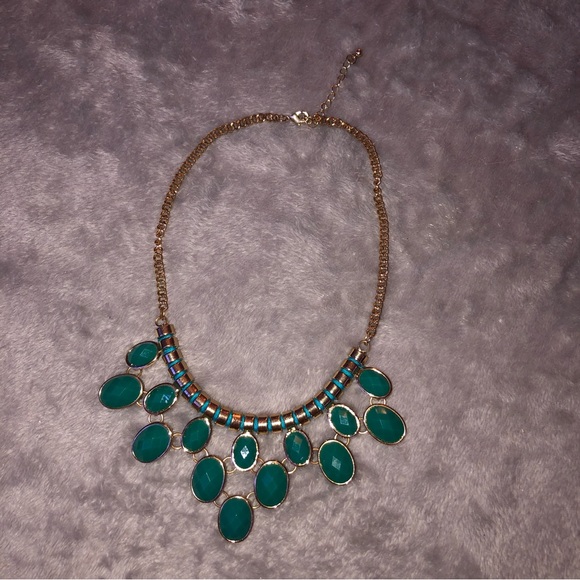 Green Enamel Necklace - Picture 3 of 7